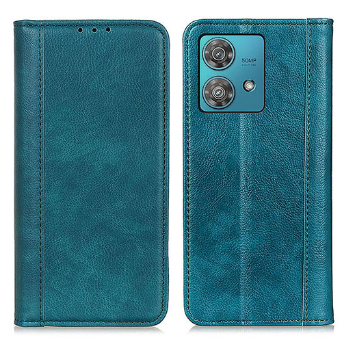 Leather Case Stands Flip Cover Holder D03Y for Motorola Moto Edge 40 Neo 5G Green