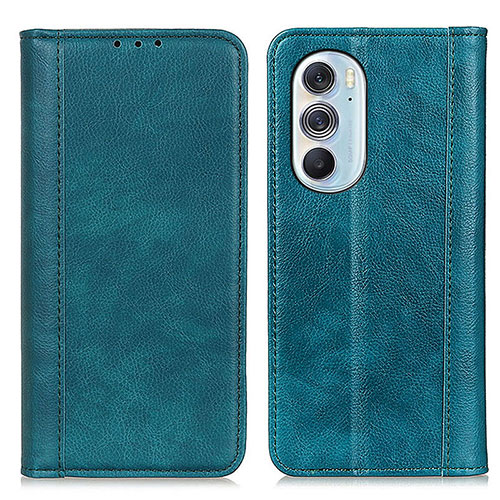 Leather Case Stands Flip Cover Holder D03Y for Motorola Moto Edge Plus (2022) 5G Green