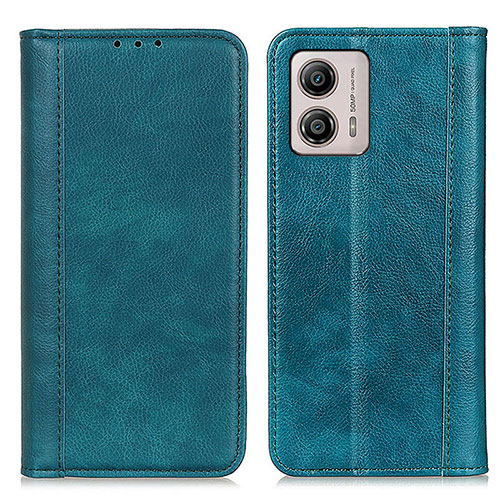 Leather Case Stands Flip Cover Holder D03Y for Motorola Moto G53y 5G Green