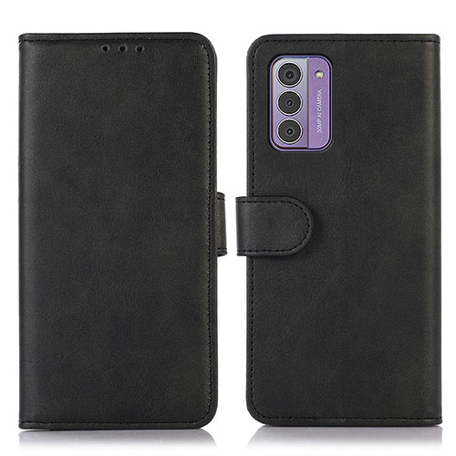 Leather Case Stands Flip Cover Holder D03Y for Nokia G42 5G Black