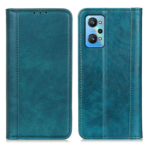 Leather Case Stands Flip Cover Holder D03Y for Realme GT Neo 3T 5G Green