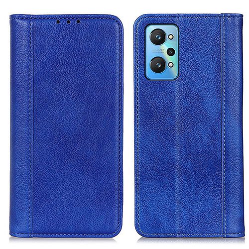 Leather Case Stands Flip Cover Holder D03Y for Realme GT Neo2 5G Blue