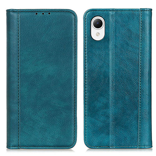 Leather Case Stands Flip Cover Holder D03Y for Samsung Galaxy A23s Green