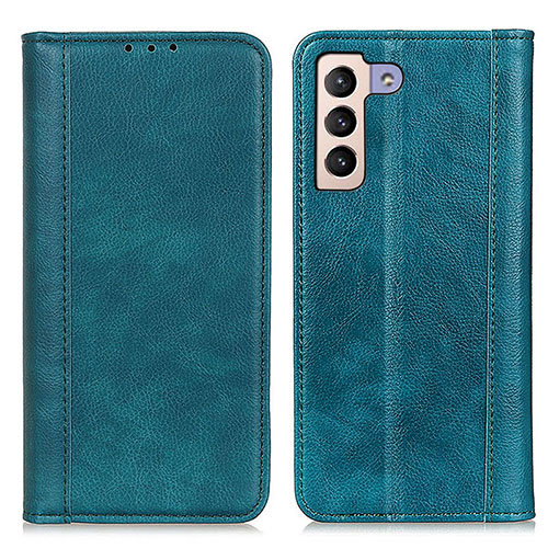 Leather Case Stands Flip Cover Holder D03Y for Samsung Galaxy S23 5G Green