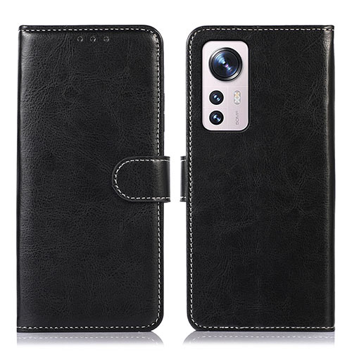 Leather Case Stands Flip Cover Holder D03Y for Xiaomi Mi 12S 5G Black