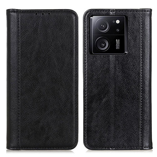 Leather Case Stands Flip Cover Holder D03Y for Xiaomi Mi 13T 5G Black