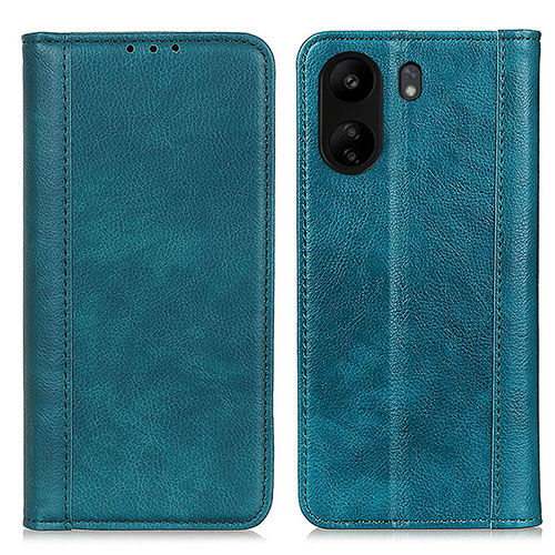 Leather Case Stands Flip Cover Holder D03Y for Xiaomi Poco C65 Green