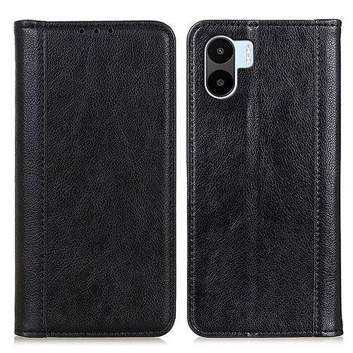 Leather Case Stands Flip Cover Holder D03Y for Xiaomi Redmi A2 Plus Black