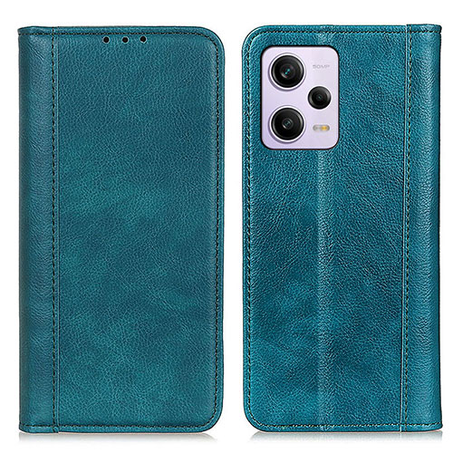 Leather Case Stands Flip Cover Holder D03Y for Xiaomi Redmi Note 12 Explorer Green