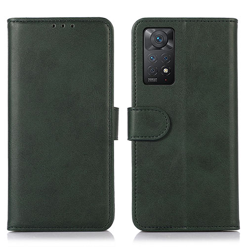 Leather Case Stands Flip Cover Holder D03Y for Xiaomi Redmi Note 12 Pro 4G Green