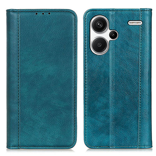 Leather Case Stands Flip Cover Holder D03Y for Xiaomi Redmi Note 13 Pro+ Plus 5G Green