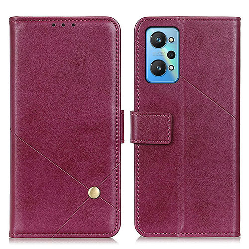 Leather Case Stands Flip Cover Holder D04Y for Realme GT Neo2 5G Red