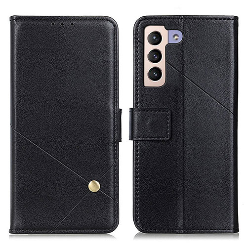 Leather Case Stands Flip Cover Holder D04Y for Samsung Galaxy S23 Plus 5G Black