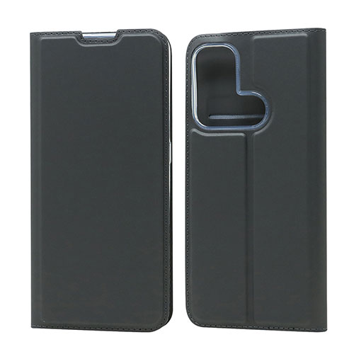 Leather Case Stands Flip Cover Holder D05T for Oppo Reno5 A Black