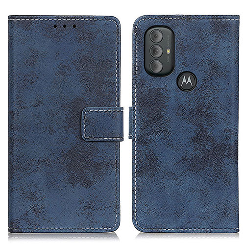 Leather Case Stands Flip Cover Holder D05Y for Motorola Moto G Play Gen 2 Blue