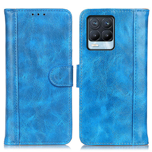 Leather Case Stands Flip Cover Holder D07Y for Realme 8 Pro Sky Blue