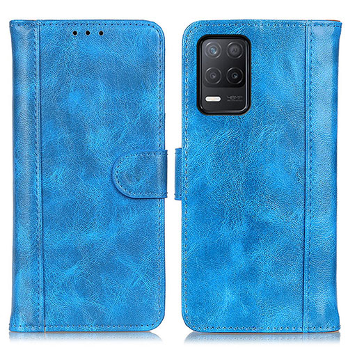 Leather Case Stands Flip Cover Holder D07Y for Realme 8s 5G Sky Blue