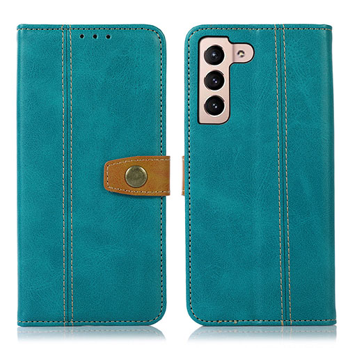 Leather Case Stands Flip Cover Holder D14T for Samsung Galaxy S21 5G Green