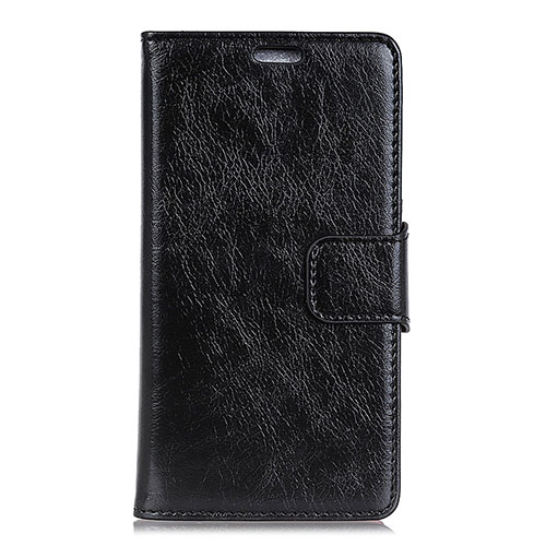 Leather Case Stands Flip Cover Holder for Alcatel 3 Black