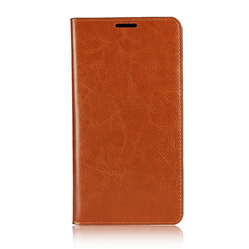 Leather Case Stands Flip Cover Holder for Asus Zenfone 2 Laser 6.0 ZE601KL Orange