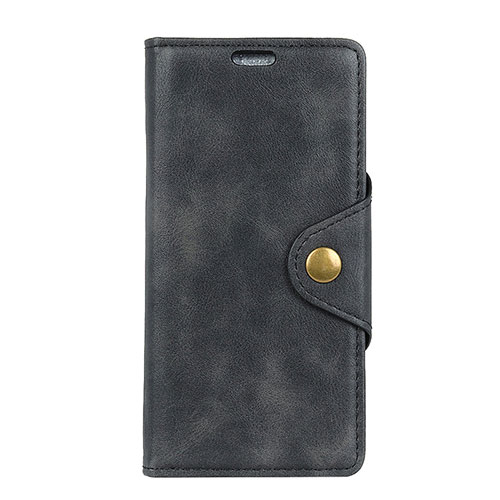 Leather Case Stands Flip Cover Holder for HTC Desire 12 Plus Black