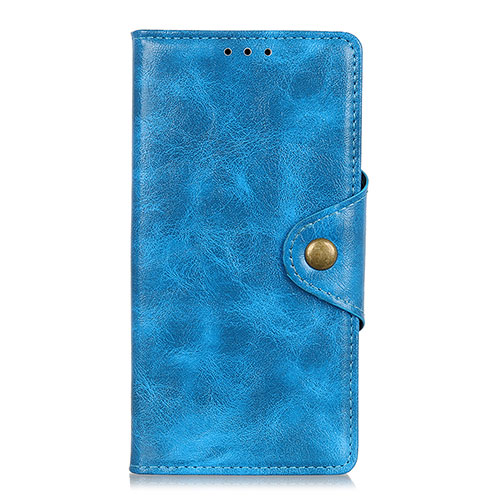 Leather Case Stands Flip Cover Holder for HTC Desire 19 Plus Blue