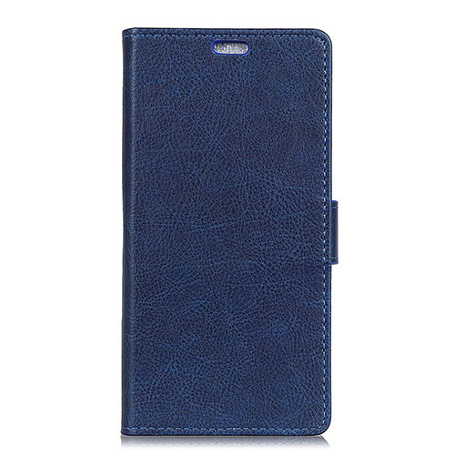 Leather Case Stands Flip Cover Holder for HTC U11 Eyes Blue