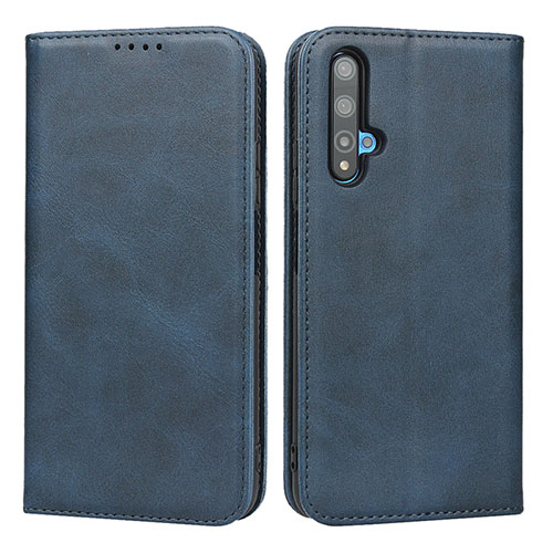 Leather Case Stands Flip Cover Holder for Huawei Honor 20 Blue