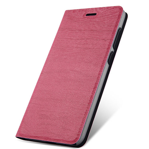 Leather Case Stands Flip Cover Holder for Huawei Honor 9 Lite Pink