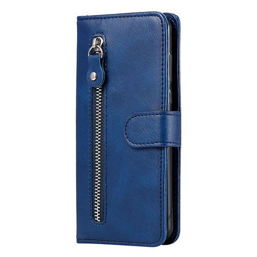 Leather Case Stands Flip Cover Holder for Huawei Honor 9A Blue