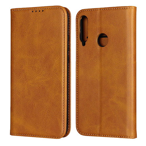 Leather Case Stands Flip Cover Holder for Huawei Honor 9C Orange