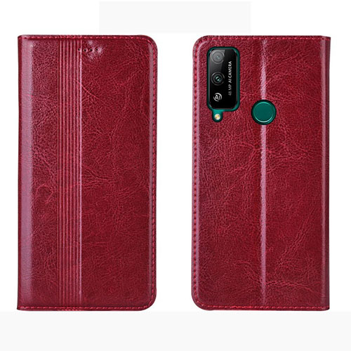 Leather Case Stands Flip Cover Holder for Huawei Honor Play4T Red