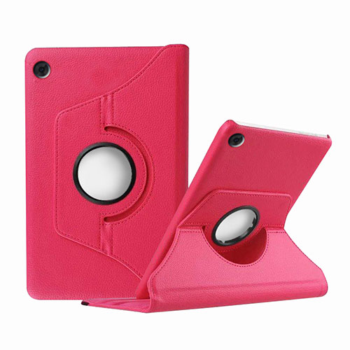 Leather Case Stands Flip Cover Holder for Huawei MatePad T 8 Hot Pink