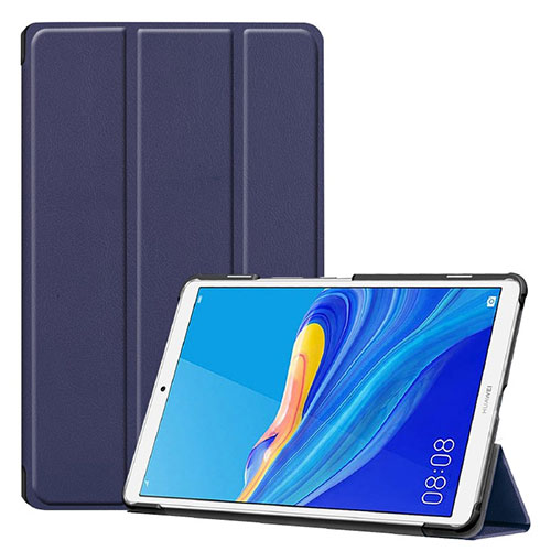 Leather Case Stands Flip Cover Holder for Huawei MediaPad M6 8.4 Blue