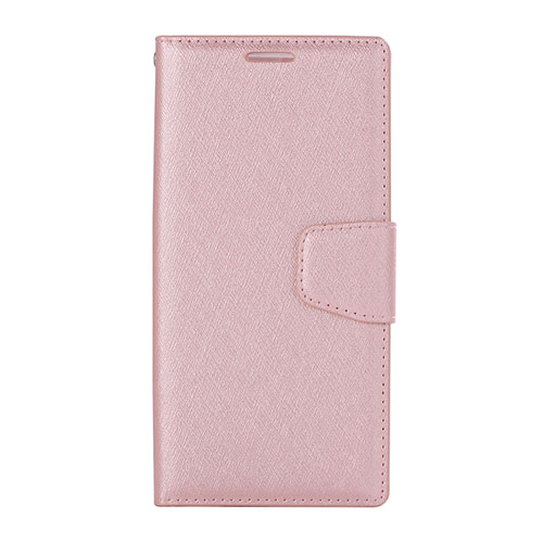 Leather Case Stands Flip Cover Holder for Huawei Nova 3e Rose Gold