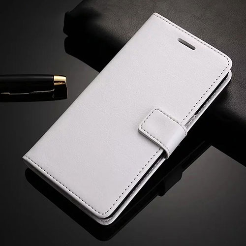 Leather Case Stands Flip Cover Holder for Huawei Nova 6 White