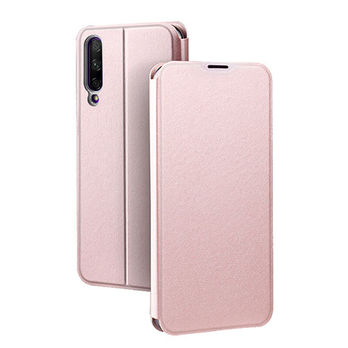 Leather Case Stands Flip Cover Holder for Huawei P Smart Pro (2019) Rose Gold