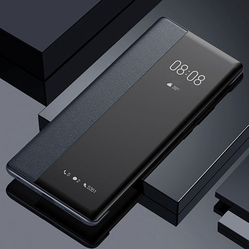 Leather Case Stands Flip Cover Holder for Oppo A1 5G Black