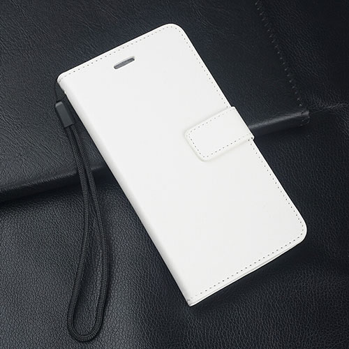 Leather Case Stands Flip Cover Holder for Oppo A11 White