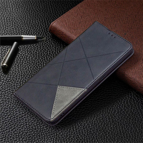 Leather Case Stands Flip Cover Holder for Oppo A35 Black