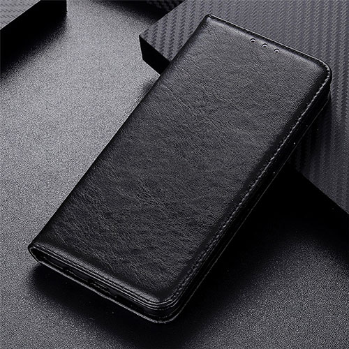 Leather Case Stands Flip Cover Holder for Realme Narzo 30 4G Black