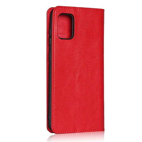 Leather Case Stands Flip Cover Holder for Samsung Galaxy A31 Red