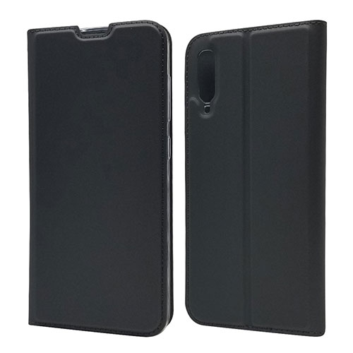 Leather Case Stands Flip Cover Holder for Samsung Galaxy A70S Black