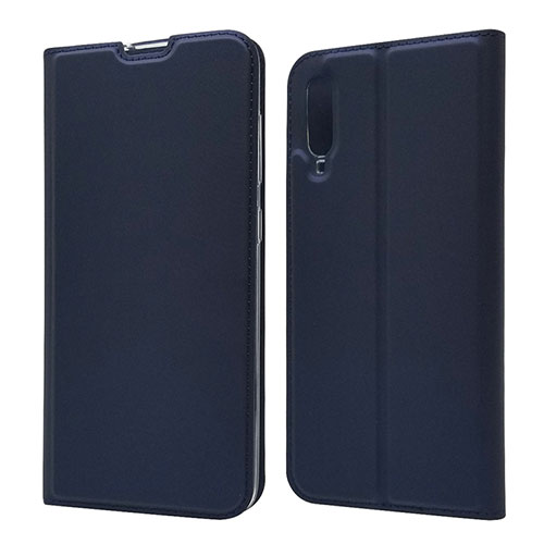 Leather Case Stands Flip Cover Holder for Samsung Galaxy A70S Blue