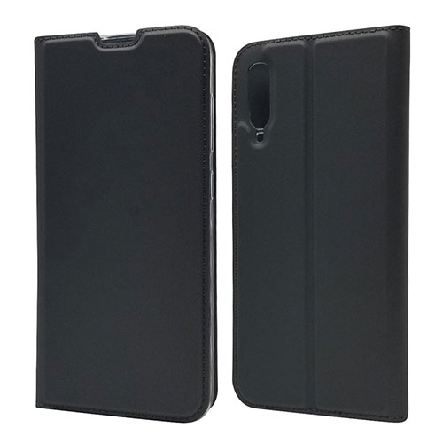 Leather Case Stands Flip Cover Holder for Samsung Galaxy A90 5G Black