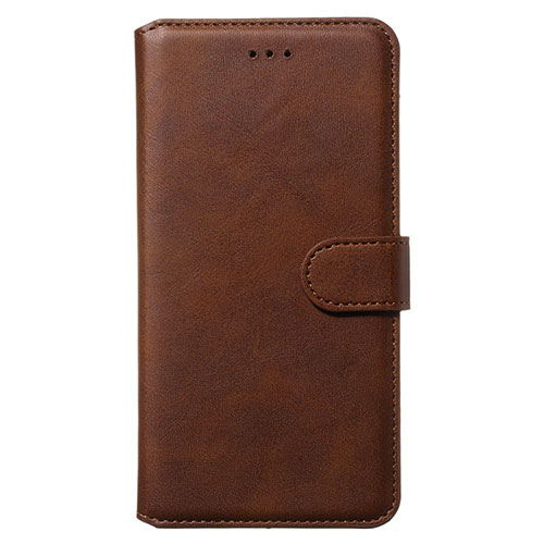 Leather Case Stands Flip Cover Holder for Samsung Galaxy S20 Plus Brown