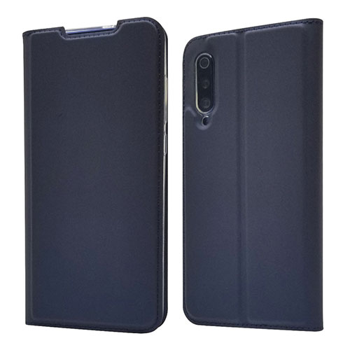 Leather Case Stands Flip Cover Holder for Xiaomi Mi 9 Lite Blue