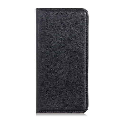 Leather Case Stands Flip Cover Holder for Xiaomi Redmi 9 Prime India Black