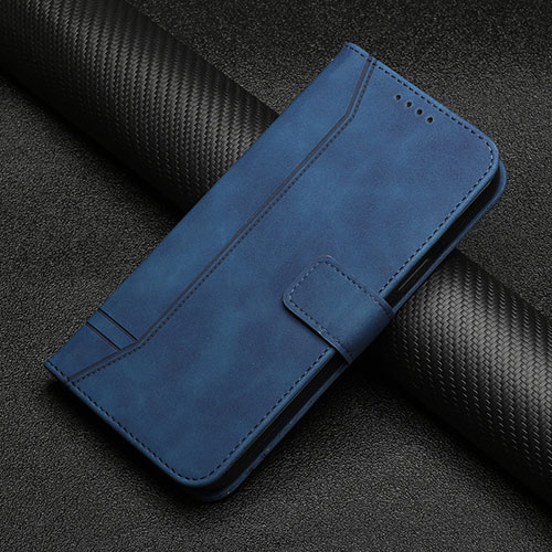 Leather Case Stands Flip Cover Holder H01X for Google Pixel 6 Pro 5G Blue