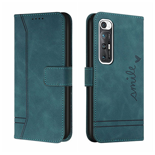 Leather Case Stands Flip Cover Holder H01X for Xiaomi Mi 10S 5G Green